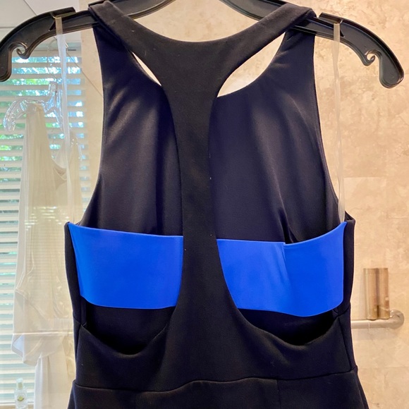 Bailey 44 Blue Banded RacerBack Tank Dress Sz S - Picture 4 of 9